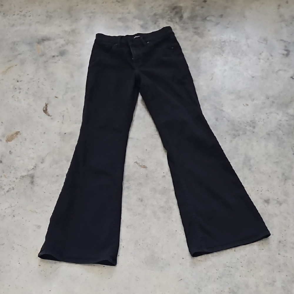 Express Conscious Edit Black Flare Pants